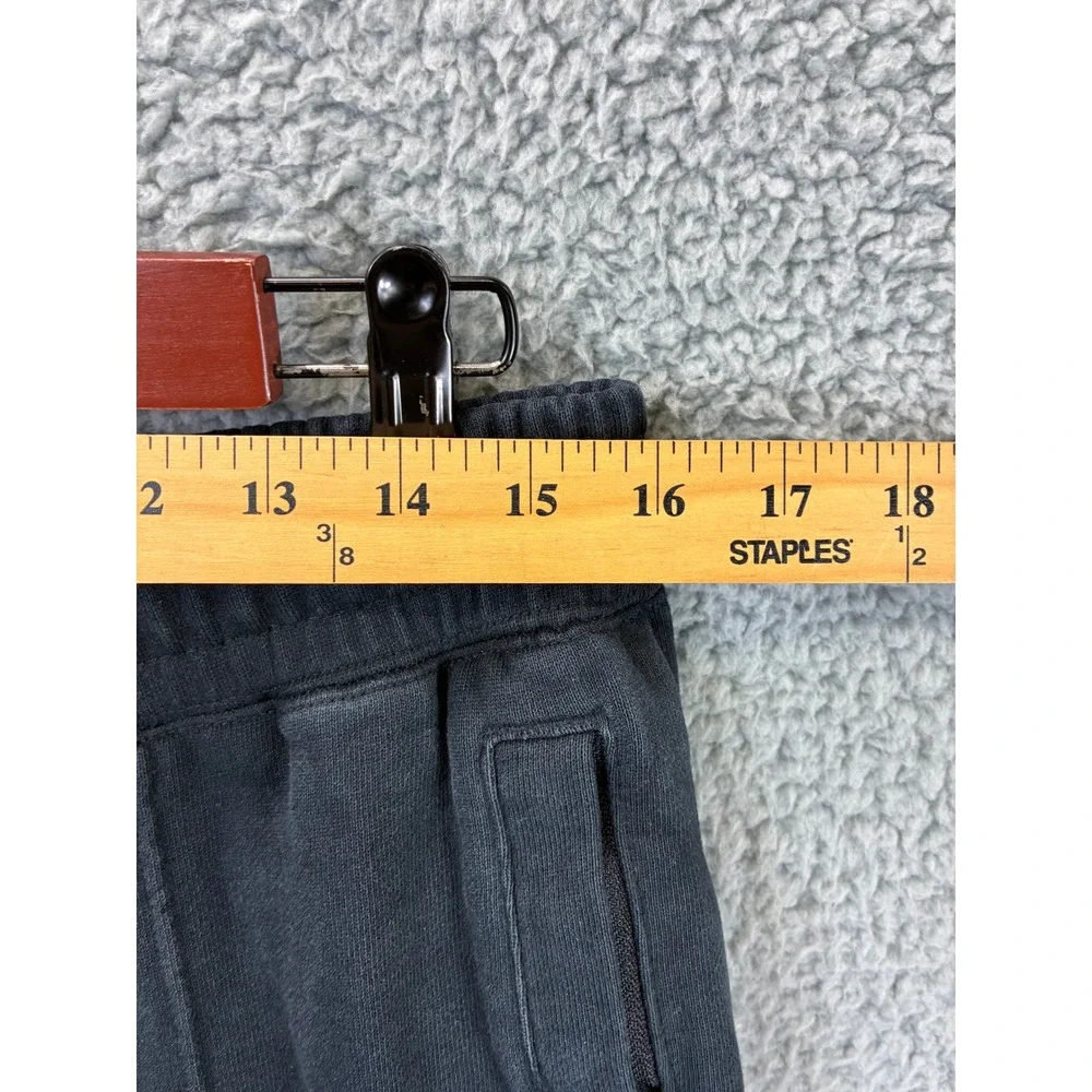 Nike Jordan Flight Fleece Jogger Sweatpants Mens L Black Washed Streetwear
